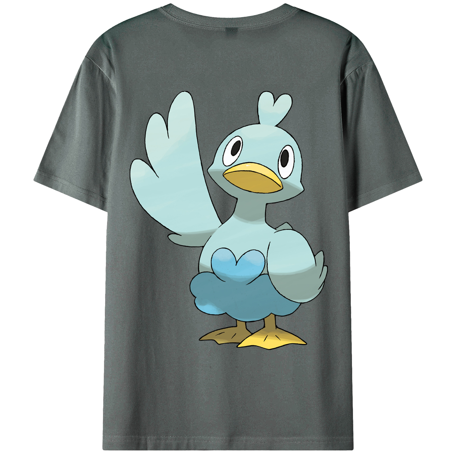 （画像用） ポケットモンスター Pokémon 綿100％ メンズ半袖Tシャツ（バックプリント） 通気性